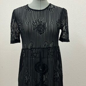 Zara Black Lace Dress